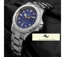 HK1196 ROLEX YACHT MASTER GÜMÜŞ KASA MAVİ KADRAN